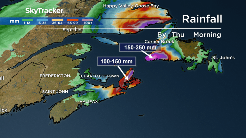 Flooding on both coasts - SkyTracker Rainfall